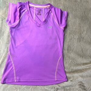 AVIA Solid Pink Purple Short Sleeve T-shirt Size Small